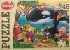 KOLOROWE ZWIERZĄTKA – 48 PUZZLE